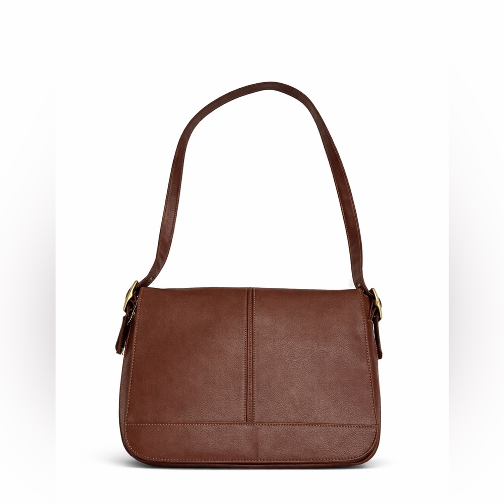 Liz Claiborne Brown Leather Laptop Bag